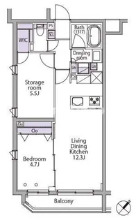 イプセ代々木レジデンス【2階】の間取り