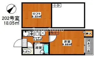 フルーヴHIRAO【2階】の間取り