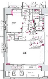 ワコーレ神戸元町I’Z【6階】の間取り