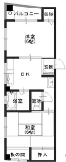 マンションコマツ【2階】の間取り