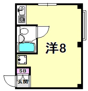 Nishinomiya Twin【3階】の間取り
