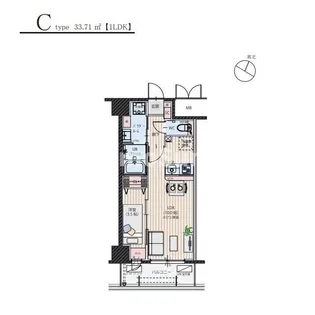 シンセラティ薬院【6階】の間取り