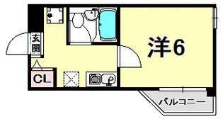 新和パレス西宮ガーデンズ前【1階】の間取り