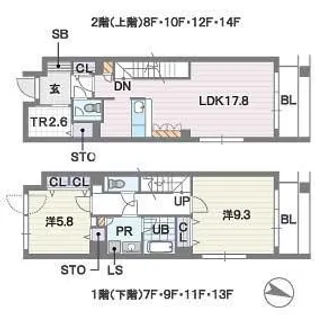 ディー・ウイングタワーの間取り