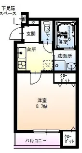 フジパレス西宮能登【1階】の間取り