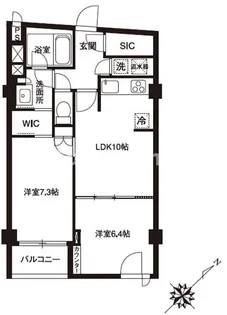 アーバンパーク代官山Ⅰ/Ⅱ【2階】の間取り