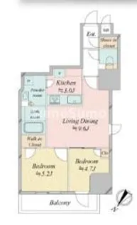 レジディア中目黒Ⅲ【3階】の間取り