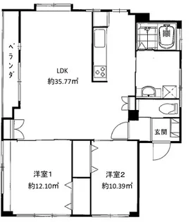 中路ビル【3階】の間取り