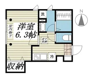 ラ・フレーズ奥沢【1階】の間取り