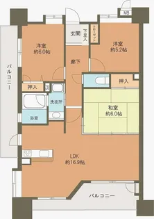 サンリヤン薬院【9階】の間取り