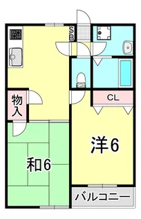 ハーモニーコート宮町【1階】の間取り
