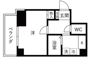 ドゥヴェル甲南【4階】の間取り