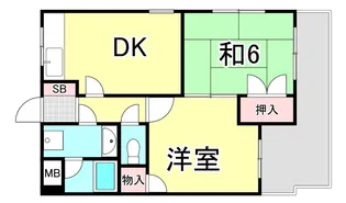 フローリアン住吉【2階】の間取り