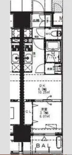 Alivis九条【15階】の間取り