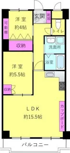 ヴィンテージコート須磨山手【2階】の間取り