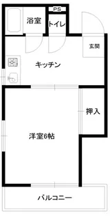 東豊ハイツ南七松【4階】の間取り