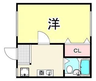 シャトー北大物【2階】の間取り