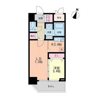 セレニテ神戸元町【11階】の間取り