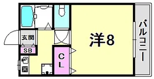 パティオ北口II【1階】の間取り