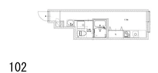 ソルナクレイシア桜新町Ⅱ【1階】の間取り