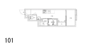 ソルナクレイシア桜新町Ⅱ【1階】の間取り