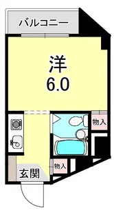 第二広本ハイツ【4階】の間取り