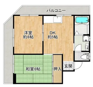 K−FLATS九条南【3階】の間取り