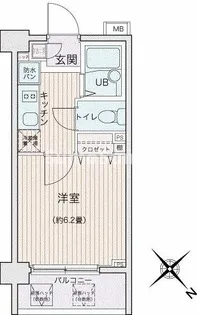 エコロジー都立大学レジデンス【1階】の間取り