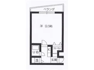 メゾンドパレス荒田【3階】の間取り