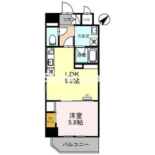 パークアベニューサウンド薬院【3階】の間取り