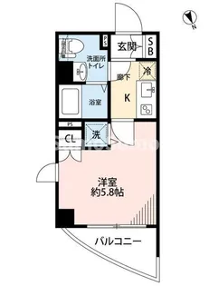 エクセリア渋谷富ヶ谷【4階】の間取り