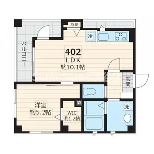 エクセルカーナ 祐天寺【4階】の間取り