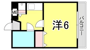 ダイアパレス神戸水木通【2階】の間取り