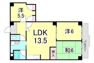 ロイヤル西宮北口【3階】の間取り