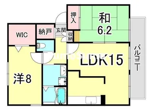 モナ・ヴェイルD棟【2階】の間取り