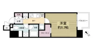 レジディア神戸磯上【5階】の間取り