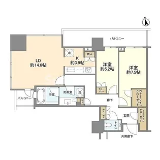 ブランズ渋谷桜丘【21階】の間取り