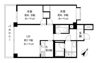 コリーヌ代官山【3階】の間取り
