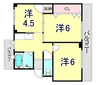 レオーネマンション【2階】の間取り