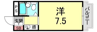 ジョイフル住吉【1階】の間取り