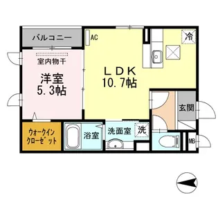 ピケルーナ西宮北口【1階】の間取り