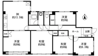 カーサ六甲【1階】の間取り