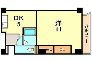 白川台ハイツ【3階】の間取り