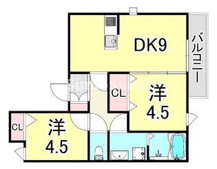 ハウスオブグレイス【3階】の間取り