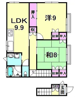 CREW阪神西宮【2階】の間取り