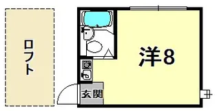 パレス甲東園【1階】の間取り