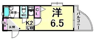 エスリード三宮フラワーロード【4階】の間取り