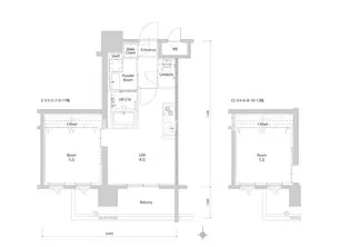 エンクレスト博多PARKSIDE【4階】の間取り