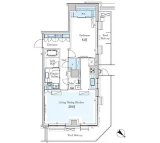 パークアクシス表参道レジデンス【4階】の間取り