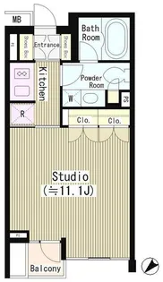 ル・シヤージュ神宮前【1階】の間取り